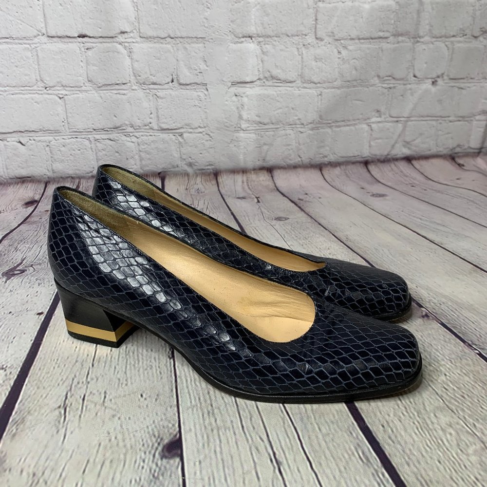 Di Santo Black Shoe With Square Heel, Used